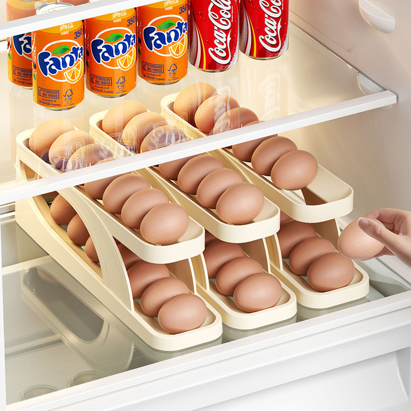 Khay đựng trứng lăn tự động để tủ lạnh thông minh